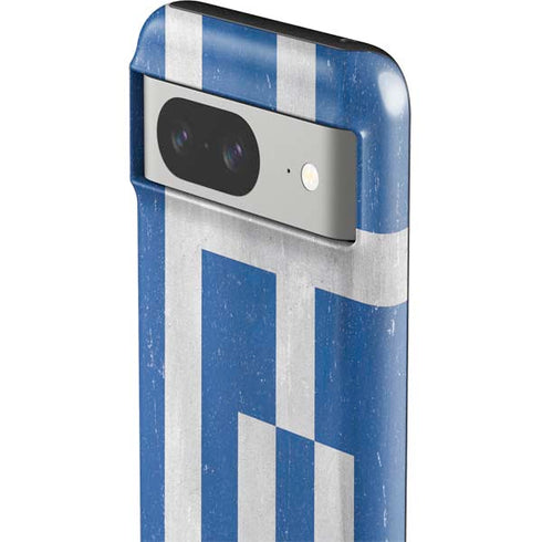 Greece Flag Distressed Google Pixel 8 Impact Case